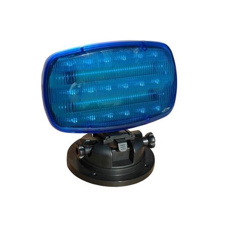 LARSON ELECTRONICS Larson Electronics SL-ALM-B Flashing LED Strobe Light with Adjustable Locking Magnetic Base; Blue Lens SL-ALM-B